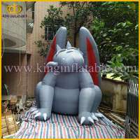 4mH Huge Halloween Inflatable Gargoyle Monster Yard Decoration