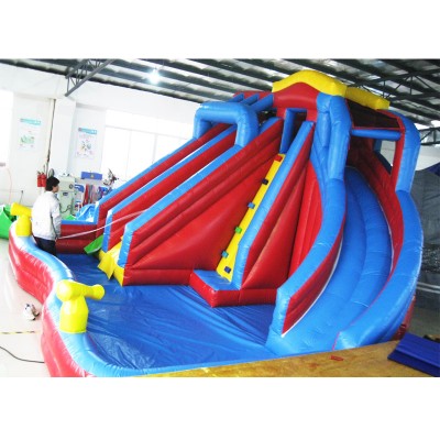 Large Residential Inflatable Pool Slide Inflatable Water Slides For Kids