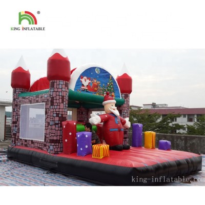 PVC tarpaulin inflatable bouncer house for christmas decorations